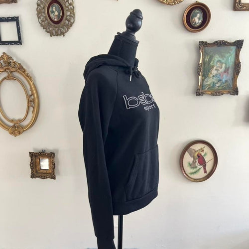 Bebe Sport Black Logo Hoodie Sweatshirt – Y2K Athleisure
